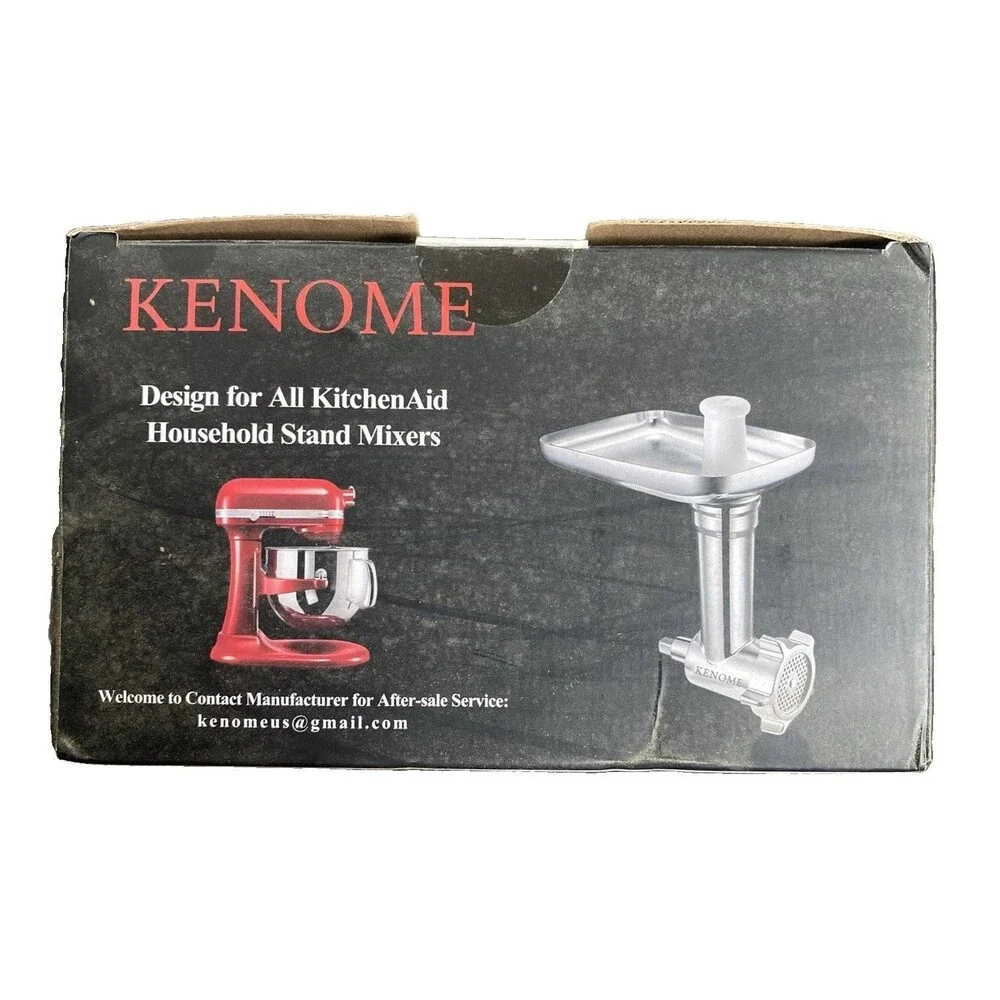 Kenome Metal Food Meat Grinder Attachment For Kitchen Aid Stand Mixer New Sealed